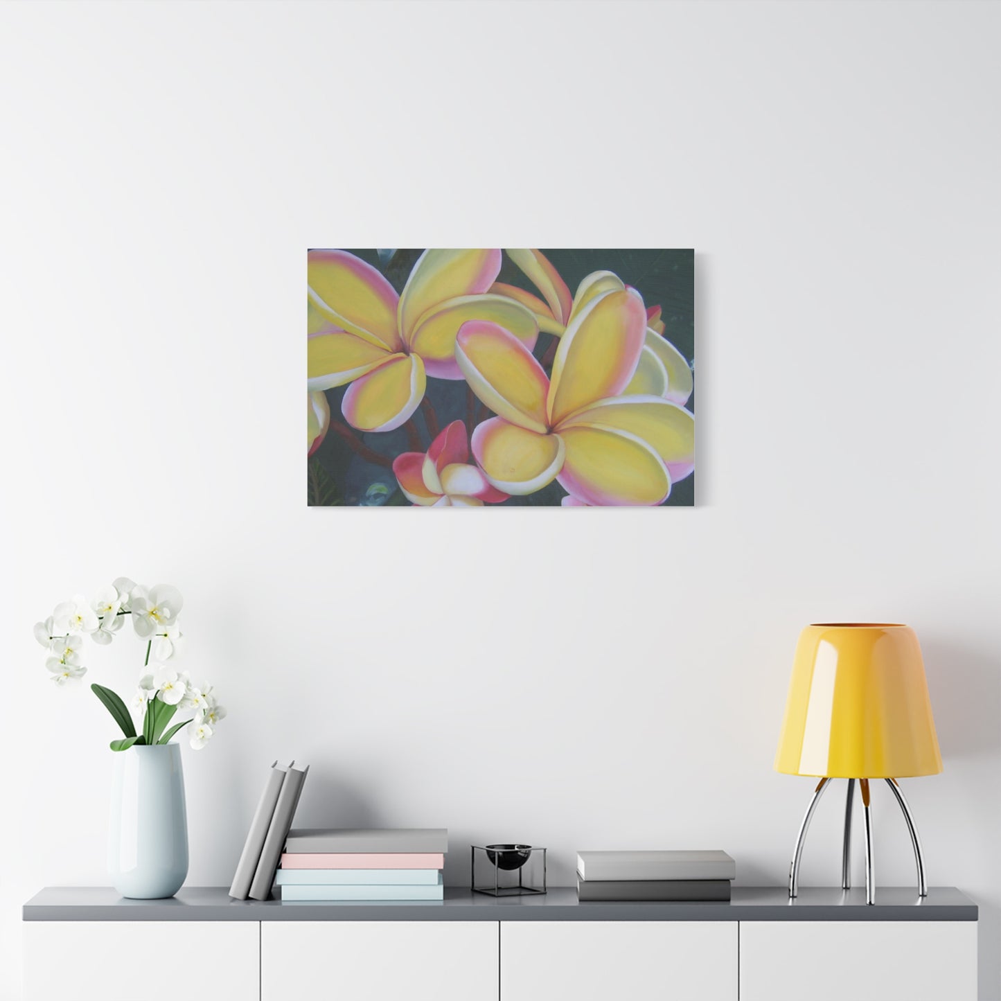 Plumeria: Canvas Wall Art, Tropical Home Decor, Spring Decoration, Perfect Gift for Art Lovers, Floral Wall Decor