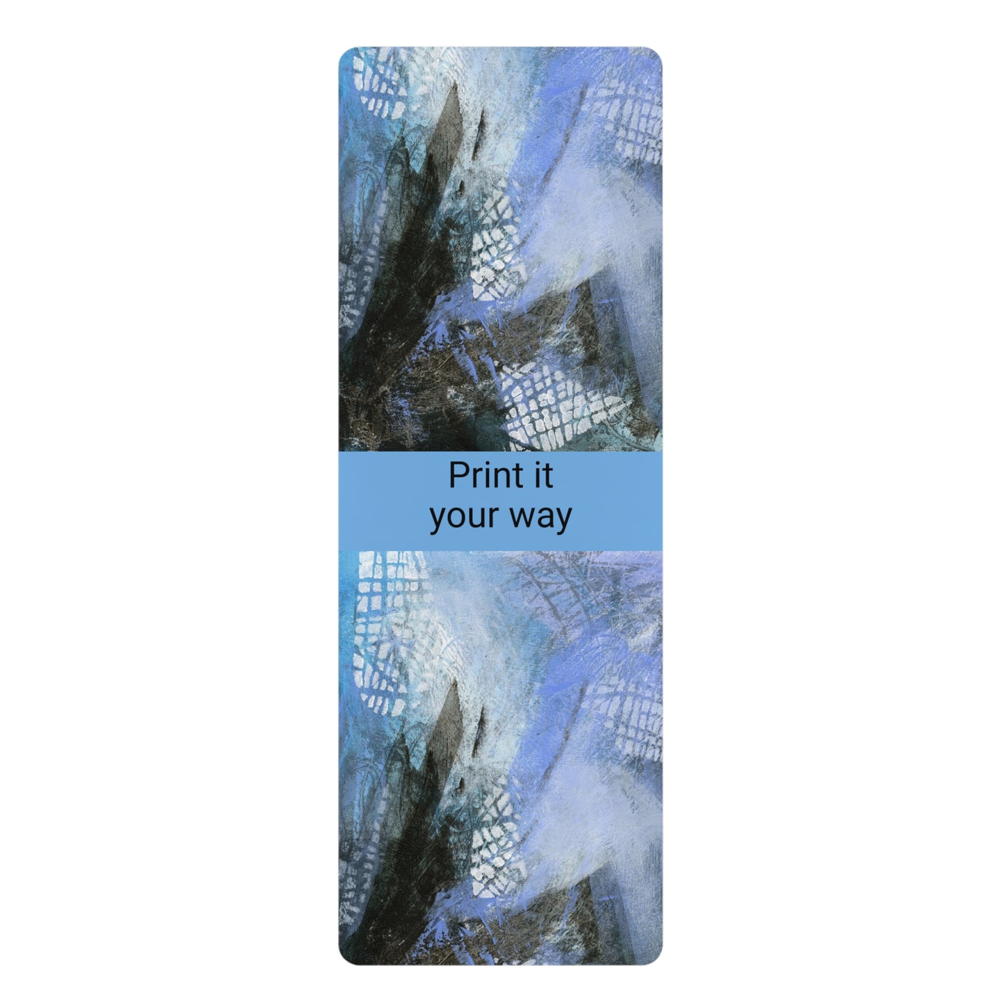Cathedral Light: Abstract art printed yoga mat by Edie's Arts