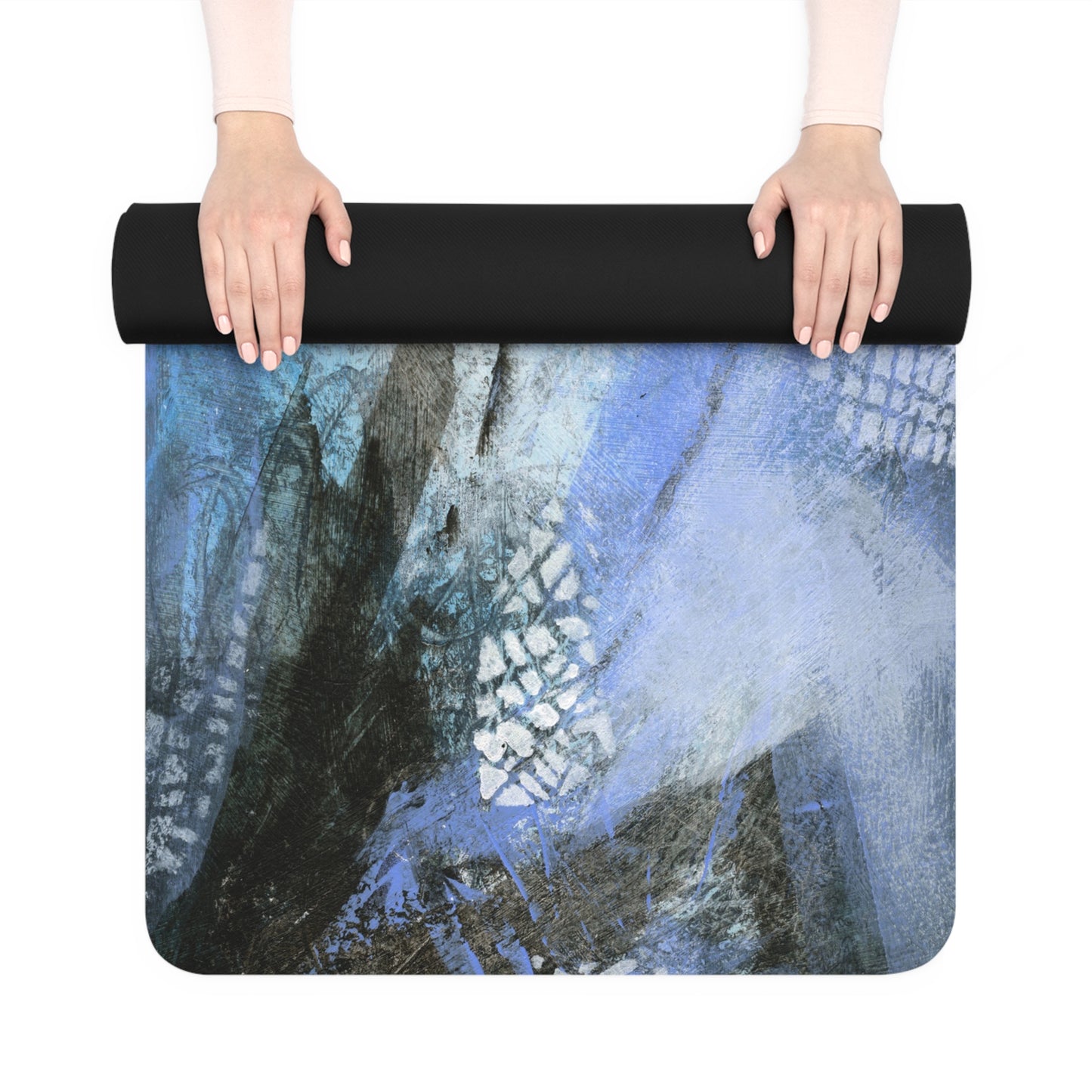 Cathedral Light: Abstract art printed yoga mat by Edie's Arts