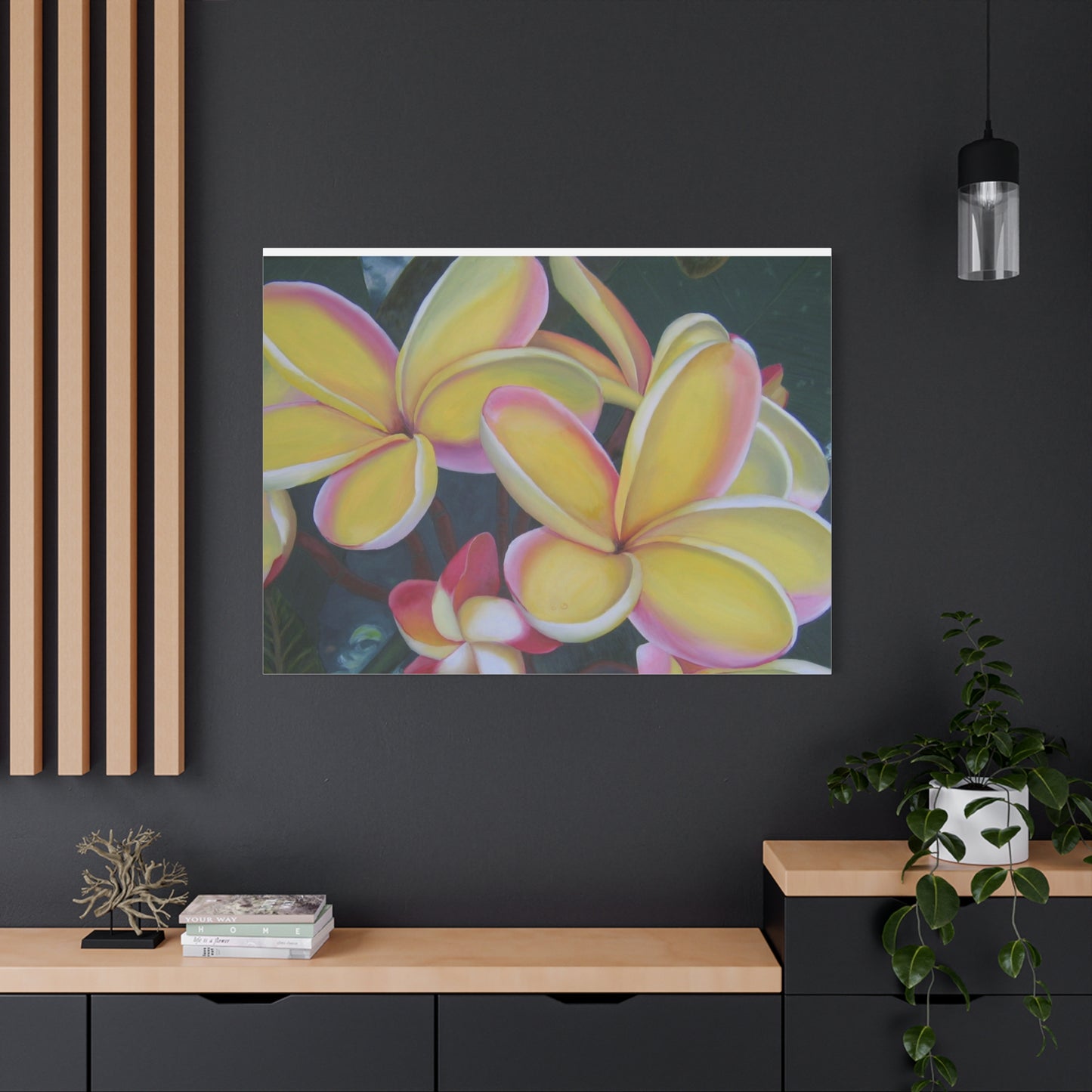 Plumeria:  Canvas Wall Art, Tropical Home Decor, Spring Decoration, Perfect Gift for Art Lovers, Floral Wall Decor