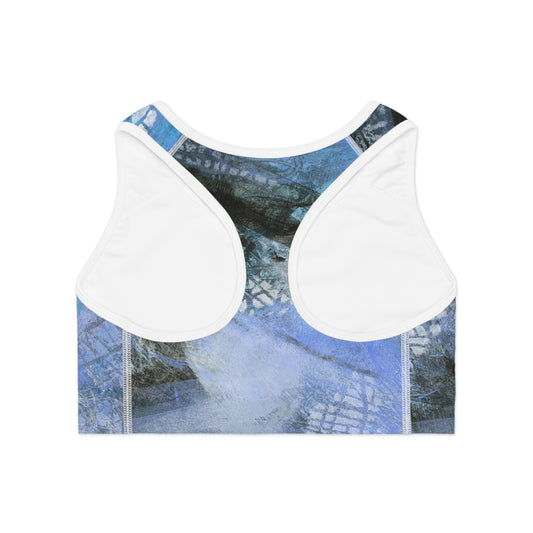 Cathedral Light: Abstract Print on Sports Bra by Edie's Arts