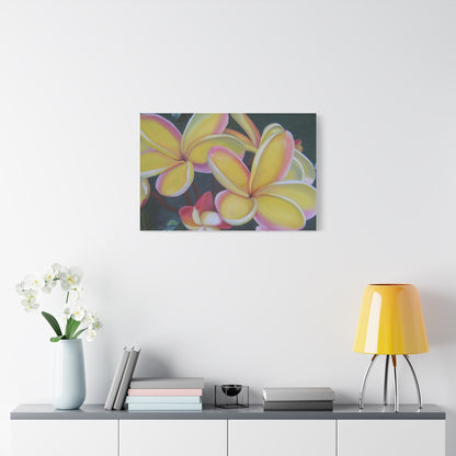 Plumeria:  Canvas Wall Art, Tropical Home Decor, Spring Decoration, Perfect Gift for Art Lovers, Floral Wall Decor