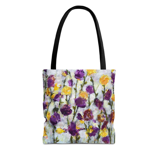 Flowers a Plenty: Tote Bag, Colorful Shopping Bag, Boho Chic Bag, Eco-Friendly Tote, Statement Accessory