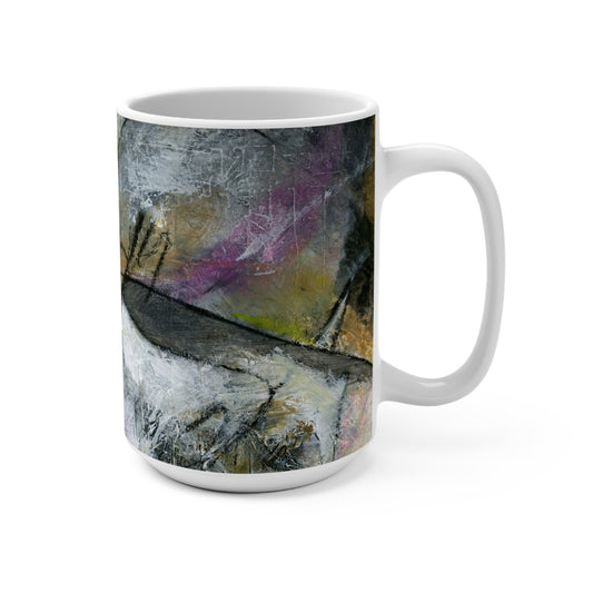 View From 30,000 Feet Art Mug, Colorful Coffee Cup, Gift for Flower Lovers, Home Decor, Spring Celebration...