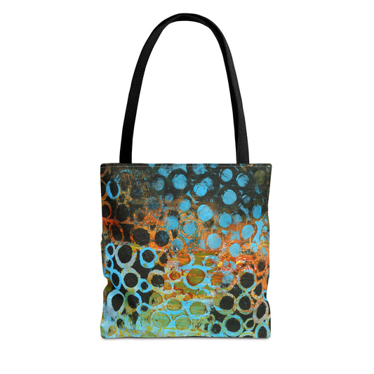 Bubbling Over: Tote Bag, Colorful Shopping Bag, Boho Chic Bag, Eco-Friendly Tote, Statement Accessory
