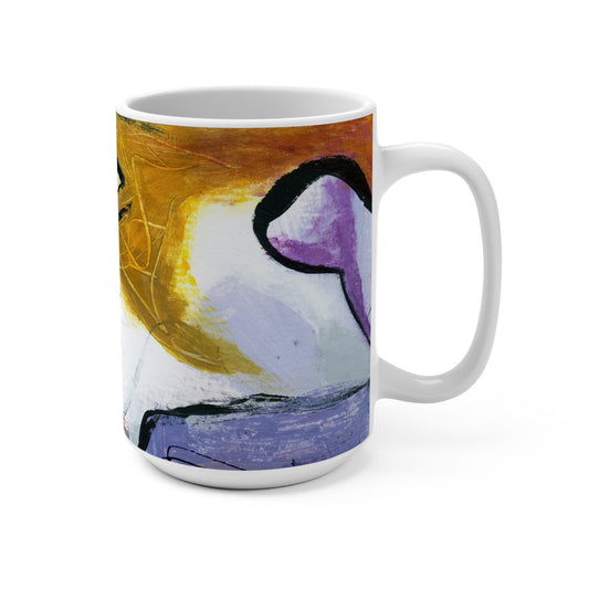 Lily Pad Art Mug, Colorful Coffee Cup, Gift for Color Lovers, Home Decor, Spring Celebration