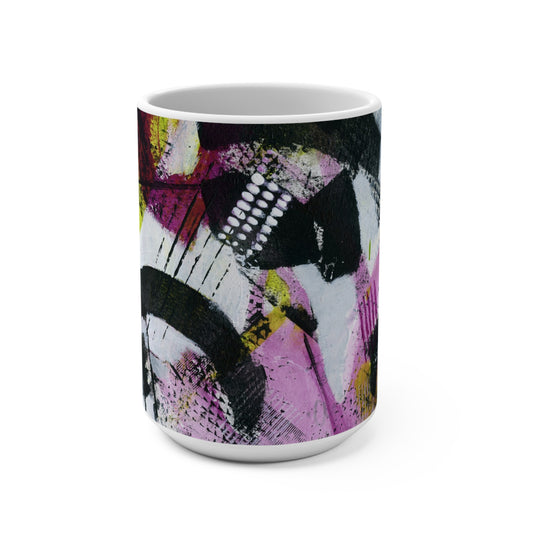 Downtown Art Mug, Colorful Coffee Cup, Gift for Color Lovers, Home Decor, Spring Celebration