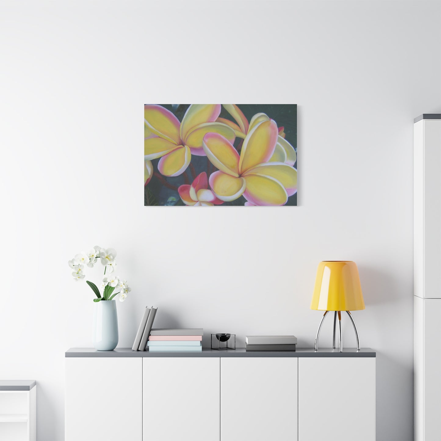 Plumeria:  Canvas Wall Art, Tropical Home Decor, Spring Decoration, Perfect Gift for Art Lovers, Floral Wall Decor