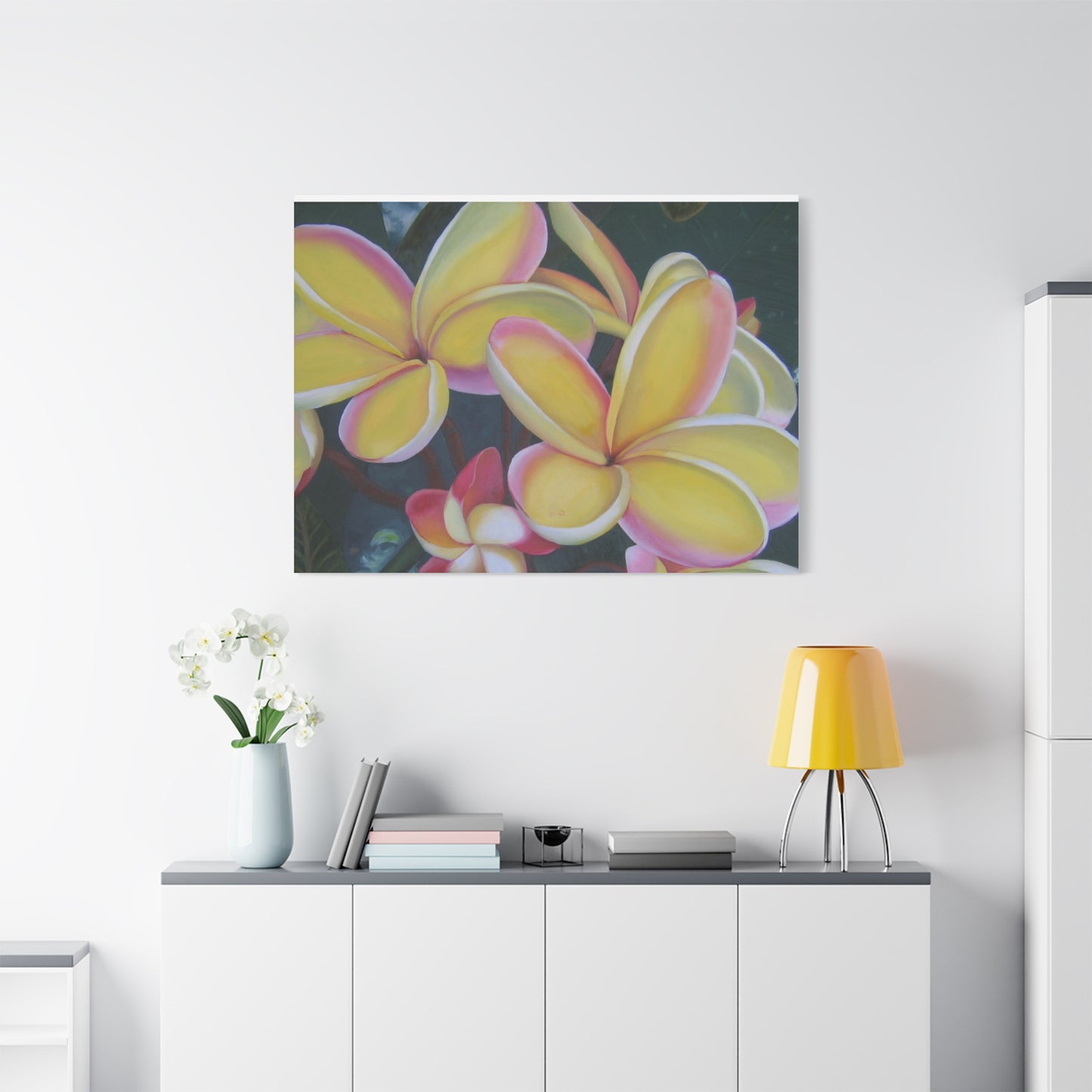 Plumeria:  Canvas Wall Art, Tropical Home Decor, Spring Decoration, Perfect Gift for Art Lovers, Floral Wall Decor