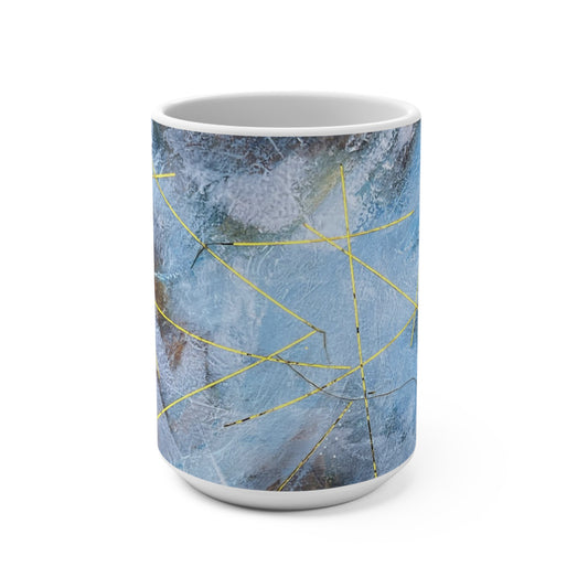 Shining Sea Art Mug, Colorful Coffee Cup, Gift for Color Lovers, Home Decor, Spring Celebration