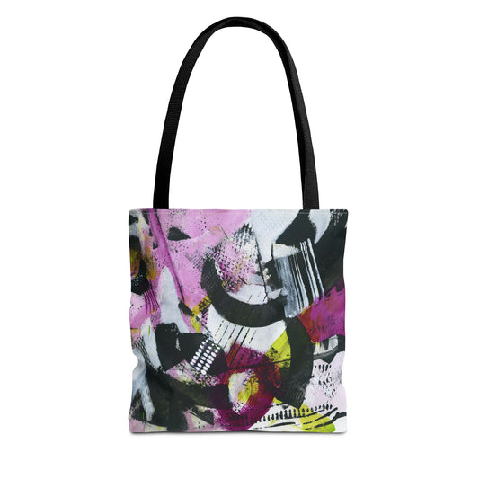 Downtown : Tote Bag, Colorful Shopping Bag, Boho Chic Bag, Eco-Friendly Tote, Statement Accessory