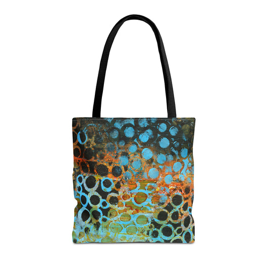 Bubbling Over: Tote Bag, Colorful Shopping Bag, Boho Chic Bag, Eco-Friendly Tote, Statement Accessory