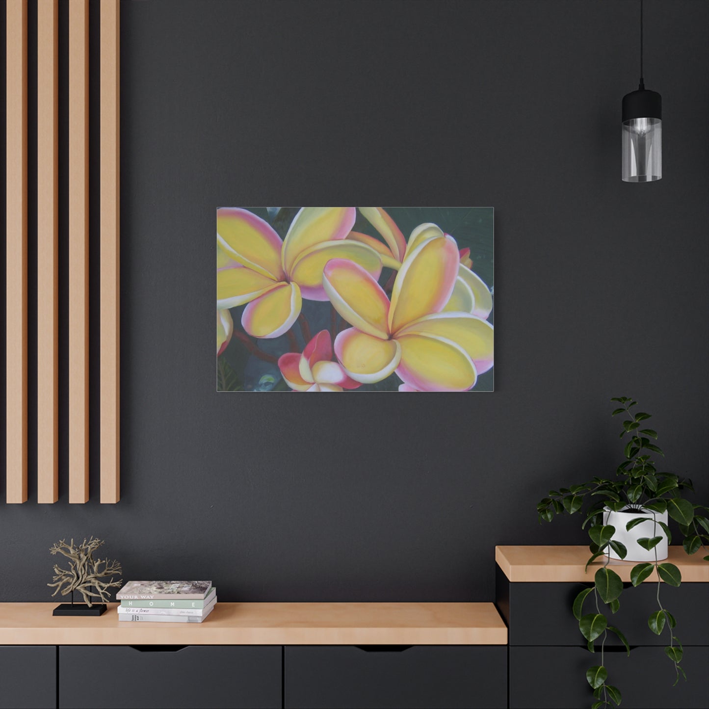 Plumeria:  Canvas Wall Art, Tropical Home Decor, Spring Decoration, Perfect Gift for Art Lovers, Floral Wall Decor