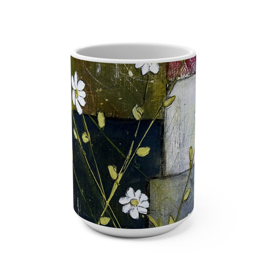 Urban Renewal by Edie's Arts. Art Mug, Colorful Coffee Cup, Gift for Flower Lovers, Home Decor, Spring Celebration...