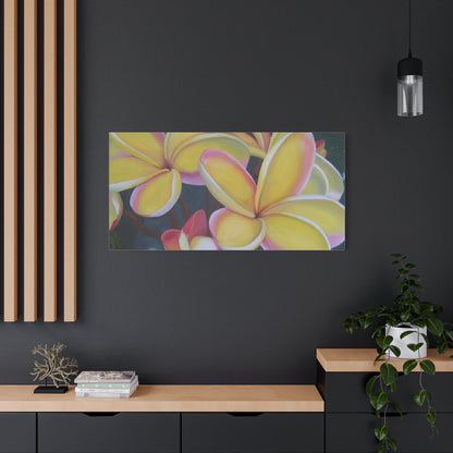 Plumeria:  Canvas Wall Art, Tropical Home Decor, Spring Decoration, Perfect Gift for Art Lovers, Floral Wall Decor