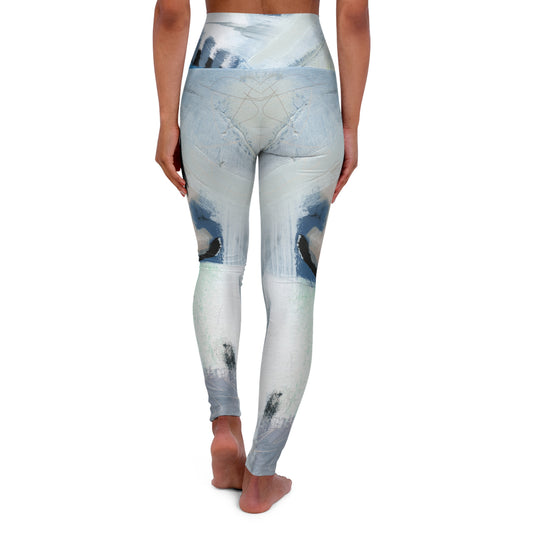 Bold Move: Leggings with abstract art print by Edie's Arts