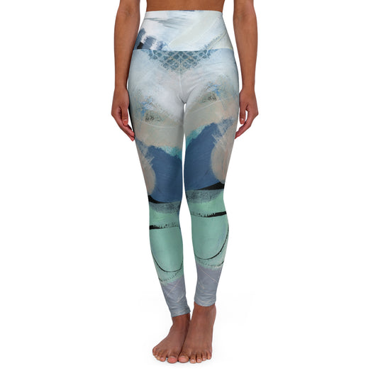 Bold Move: Leggings with abstract art print by Edie's Arts