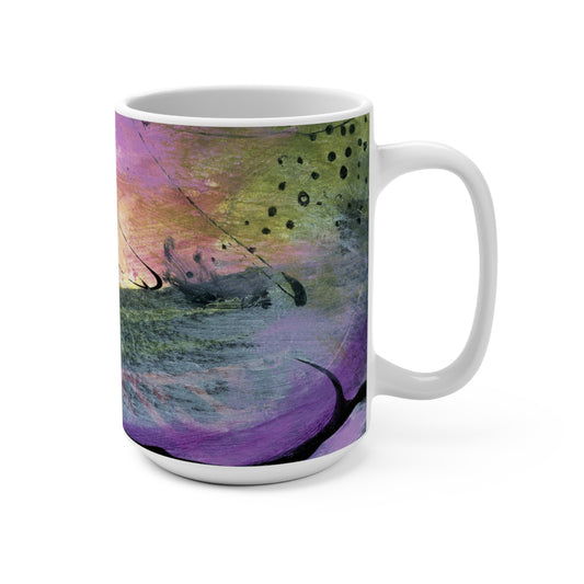 Start your day remembering the beauty of last night's sunset. The 'Sunset Symphony' design will get you excited to seize the day! Art Mug, Colorful Coffee Cup, Gift for Flower Lovers, Home Decor, Spring Celebration