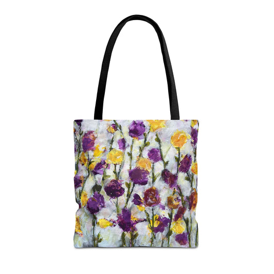 Flowers a Plenty: Tote Bag, Colorful Shopping Bag, Boho Chic Bag, Eco-Friendly Tote, Statement Accessory