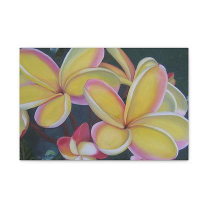 Plumeria:  Canvas Wall Art, Tropical Home Decor, Spring Decoration, Perfect Gift for Art Lovers, Floral Wall Decor