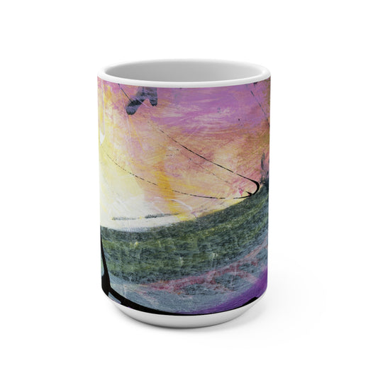 Start your day remembering the beauty of last night's sunset. The 'Sunset Symphony' design will get you excited to seize the day! Art Mug, Colorful Coffee Cup, Gift for Flower Lovers, Home Decor, Spring Celebration