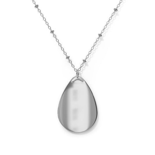 Hawaii Bound: Galaxy-Inspired Oval Necklace, Abstract Pendant, Birthday Gift Idea