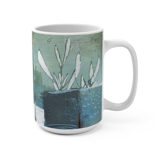 Urban Living Art Mug, Colorful Coffee Cup, Gift for Color Lovers, Home Decor, Spring Celebration
