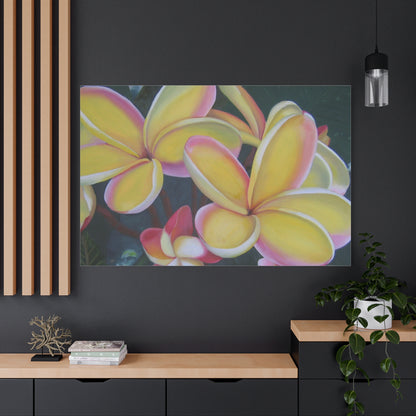 Plumeria:  Canvas Wall Art, Tropical Home Decor, Spring Decoration, Perfect Gift for Art Lovers, Floral Wall Decor