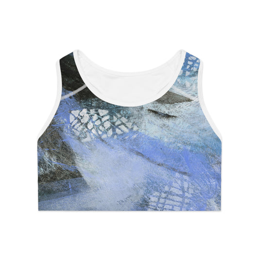 Cathedral Light: Abstract Print on Sports Bra by Edie's Arts