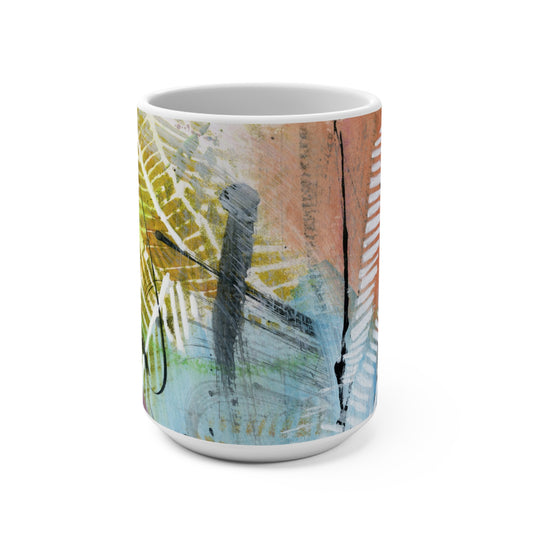 You may not be 'Hawaii Bound' today, but take a bit of the Hawaiian hang loose attitude today!  Art Mug, Colorful Coffee Cup, Gift for Flower Lovers, Home Decor, Spring Celebration...