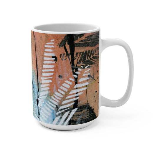 You may not be 'Hawaii Bound' today, but take a bit of the Hawaiian hang loose attitude today!  Art Mug, Colorful Coffee Cup, Gift for Flower Lovers, Home Decor, Spring Celebration...